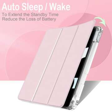 Feams iPad Case A16 & 10th Gen with Pencil Holder