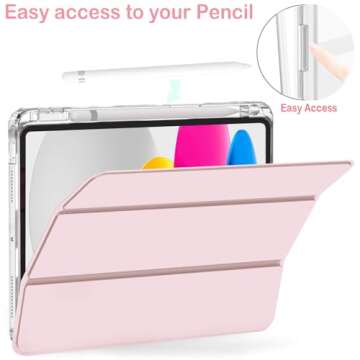 Feams iPad Case A16 & 10th Gen with Pencil Holder
