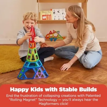 Magformers 62-Piece Magnetic Building Blocks Set for Kids