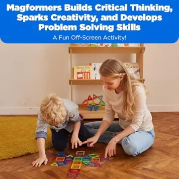 Magformers 62-Piece Magnetic Building Blocks Set for Kids