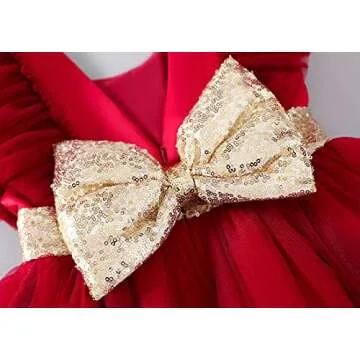 KLFFLGID Baby Girl Sequins Dress for Special Occasions