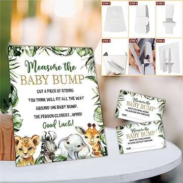 Baby Shower Games - Measure The Baby Bump Set