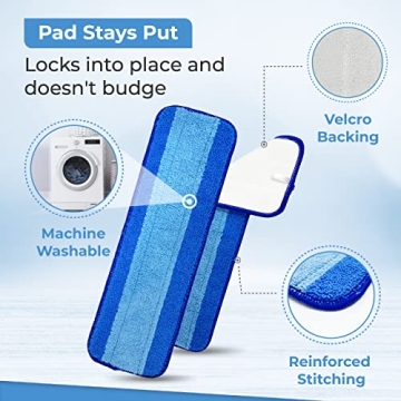 Mop Pads for Bona Perfect Replacement Microfiber 3 Pack