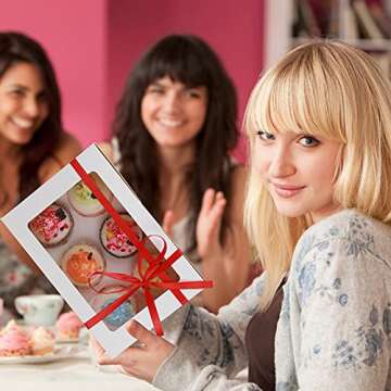 TONGDE 30-Set Cupcake Boxes with Inserts & Window