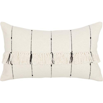 Piper Classics Farmcloth Stripe Pillow Cover, 12x20, Rustic Charm