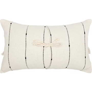 Piper Classics Farmcloth Stripe Pillow Cover, 12x20, Rustic Charm