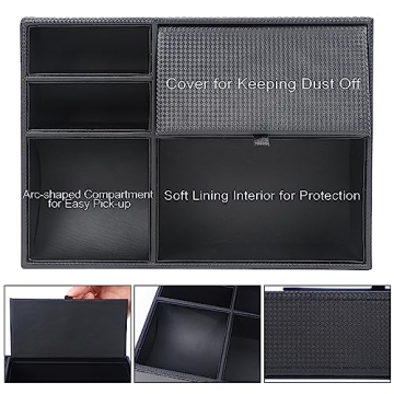 5 Compartment Valet Tray Jewelry Box for Men