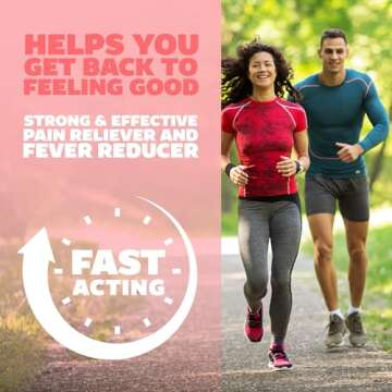 Genexa Extra Strength Acetaminophen, Pain Relief Caplets, 50 ct