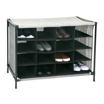 Simplify Shoe Cubby with 16 Compartments for Easy Organization