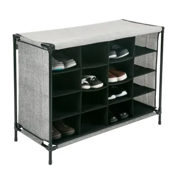 Simplify Shoe Cubby with 16 Compartments for Easy Organization