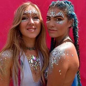 Face Gems Set - Glitter Rhinestone Temporary Tattoos