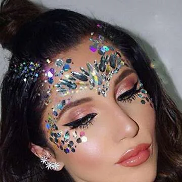 Face Gems Set - Glitter Rhinestone Temporary Tattoos