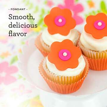 Bundle - Satin Ice White 2 Pound, Vanilla, Fondant + Metallic Edible Paint Kit + Primary Edible Paint Kit