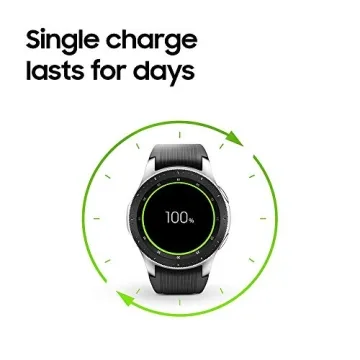 SAMSUNG Galaxy Watch 46mm Renewed - Heart Rate Monitor