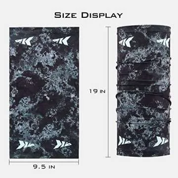 KastKing La Sal Neck Gaiter-UPF 50+ Balaclava Face Mask,Neck Gaiter for Men and Women,Face Cover Shield for Fishing,Hiking