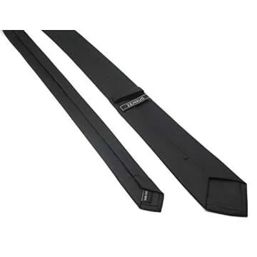 ZENXUS 4-Pack Skinny Ties for Men, Matte Black Neckties