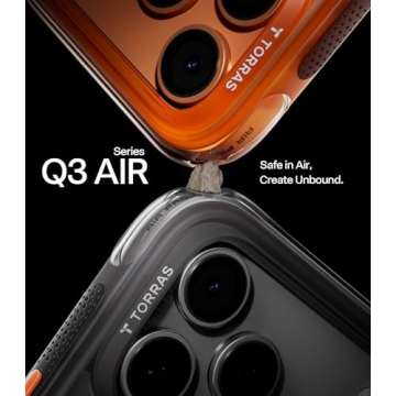 TORRAS Ostand Q3 Air for iPhone 17 Pro Max Case - 360° Magnetic Stand, Mil-Grade Protection, Sleek ...