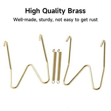 Fasunry 12 Pack Plate Hangers, 6 8 10 Inch Wall Plate Hangers and 16 Pack Wall Hooks, Compatible 6 to 10.5 Inch Decorative Plates, Antique China, Antique Plates and Arts