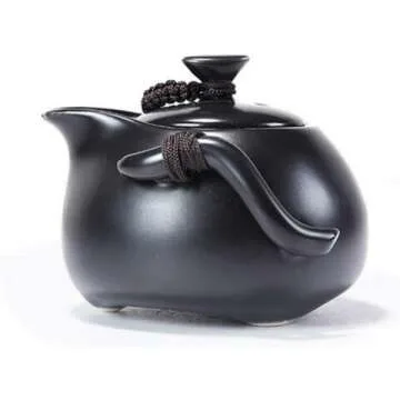 Handmade Hoobar Ceramic Kungfu Tea Set with Travel Bag