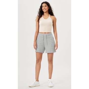 ODODOS Women's Crop Seamless Rib-Knit Camisole Strappy Racerback Crop Tank Tops, Longline Crop, Ivor...