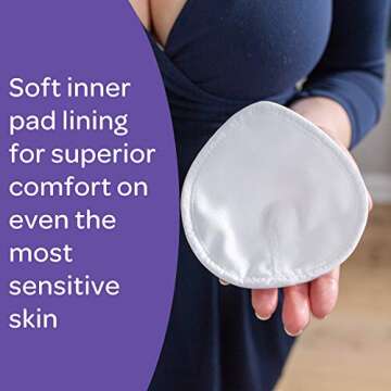 Lansinoh Reusable Nursing Pads for Breastfeeding Mothers, 8 Pads