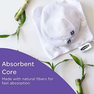 Lansinoh Reusable Nursing Pads for Breastfeeding Mothers, 8 Pads