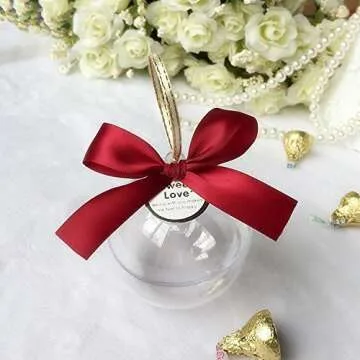 MoMaek Fillable Ball Ornaments Set for DIY Crafts