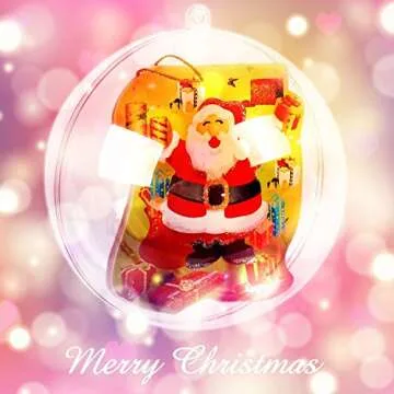 MoMaek Fillable Ball Ornaments Set for DIY Crafts