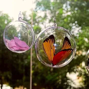 MoMaek Fillable Ball Ornaments Set for DIY Crafts