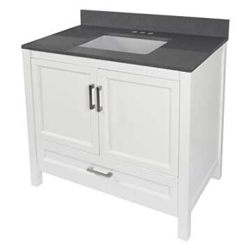 Buy Ella Nevado Bathroom Vanity Set, Stylish 37" White