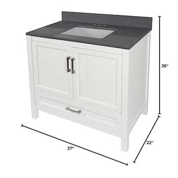 Buy Ella Nevado Bathroom Vanity Set, Stylish 37" White