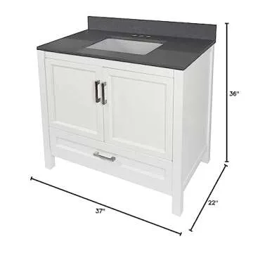 Buy Ella Nevado Bathroom Vanity Set, Stylish 37" White