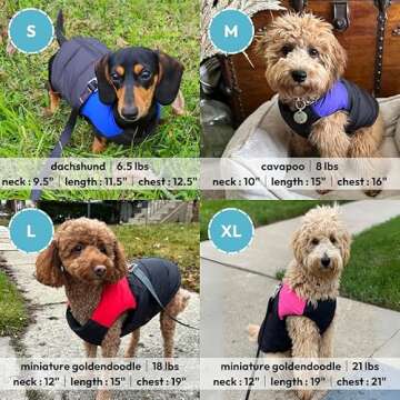 Gooby Padded Vest Dog Jacket - Warm Water Resistant Fleece