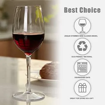 MICHLEY Unbreakable Floating Wine Glasses for Pool Parties
