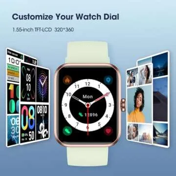 LIVIKEY Smart Watch Fitness Tracker with Heart Rate Monitor