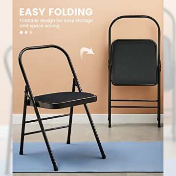 JELLYRATTBIT Backless Yoga Chair - Portable and Foldable