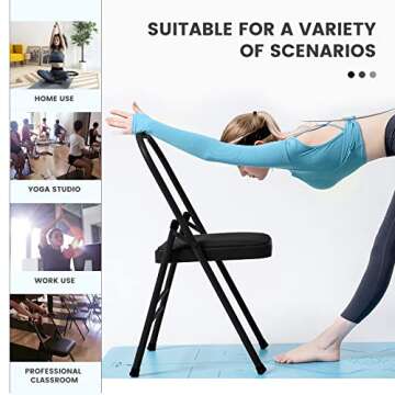 JELLYRATTBIT Backless Yoga Chair - Portable and Foldable