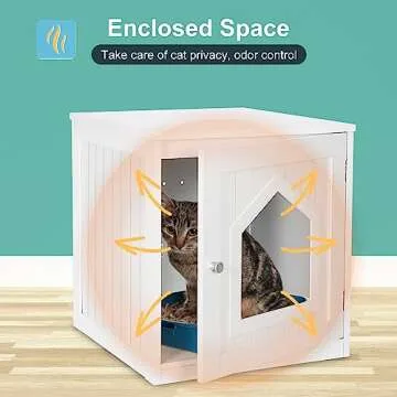 Epetlover Cat Litter Box Enclosure Stylish Cat Furniture