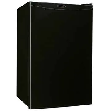 Danby Designer DAR044A4BDD-6 4.4 Cu.Ft. Mini Fridge, Compact Refrigerator for Bedroom, Living Room, Bar, Dorm, Kitchen, Office, E-Star in Black