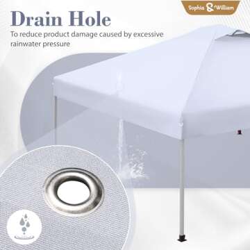 10x10 Canopy Tent Outdoor Party Shelter with UV Protection