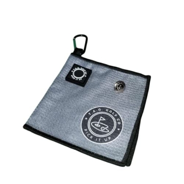 Portable Magnetic Golf Towel for Easy Club Cleaning