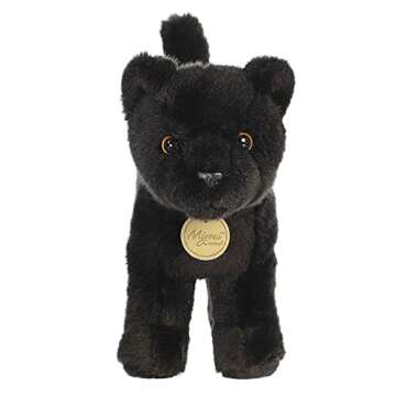 Aurora® Realistic Miyoni® Panther Stuffed Animal - Lifelike Detail - Cherished Companionship - Bla...