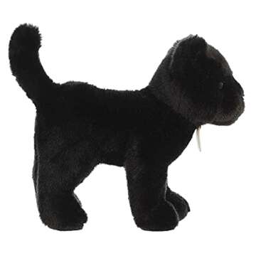 Aurora® Realistic Miyoni® Panther Stuffed Animal - Lifelike Detail - Cherished Companionship - Black 10 Inches