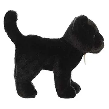 Aurora® Realistic Miyoni® Panther Stuffed Animal - Lifelike Detail - Cherished Companionship - Black 10 Inches