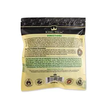 King Palm Mini Size Cones - Natural Pre Rolled Cone Palm Leafs - Natural Cones - Corn Husk Filter Ti...