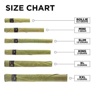 King Palm Mini Size Cones - Natural Pre Rolled Cone Palm Leafs - Natural Cones - Corn Husk Filter Tip - Pre Rolled Rolling Paper with Tips & Packing Tubes Included