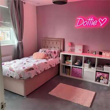 WMAT Custom LED Neon Signs for Home Decor and Bedroom Wall Decor Personalized Neon Signs for Wedding Decor Holiday Gift or Bar Logo (Options Starting from 1 Line 15")