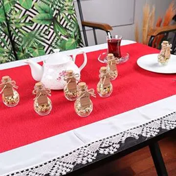 HTF Pack of 10 Wedding Gifts, Tea Party Favors for Women, Wedding Decor, Bridesmaid Gifts, Bridal Shower Gifts, Engagement Gift, Wedding Decorations for Guests (Jar, Chamomile)