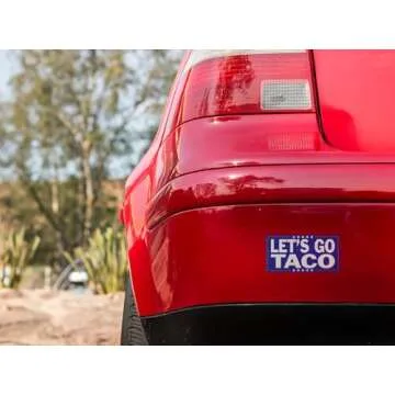 Funny Anti-Trump Bumper Sticker - Let's Go Taco