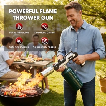 Saker Propane Torch Gun Plus 2026 | 3272°F High Heat Culinary Torch with Adjustable Flame & Safety ...